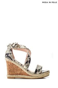 PURSUIT CROSSOVER STRAP WEDGE SANDAL (B98385) | AED494