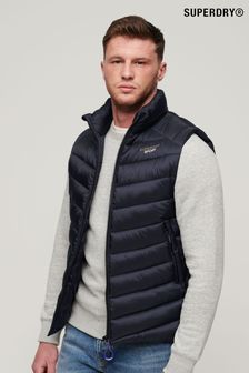 Superdry Blue Non-Hooded Fuji Padded Gilet (B98398) | €129