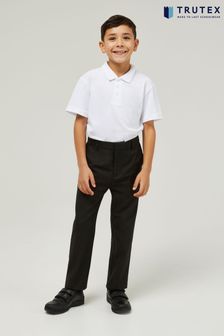 Trutex Junior Boys Regular Fit Charcoal School Trousers (B98405) | SGD 33