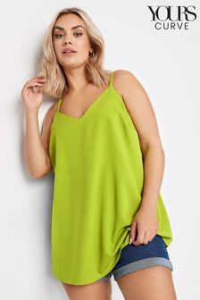 Yours Curve Green Green Cami Vest Top (B98851) | €26