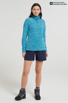 藍綠色 - Mountain Warehouse女裝Snowdon混紡紗線半拉鏈抓絨上衣 (B98856) | NT$1,210