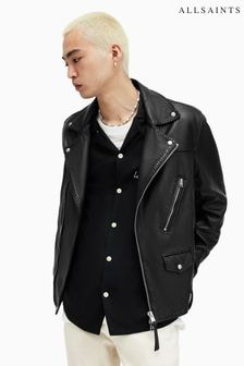 AllSaints Black Biker Warner Jacket (B99028) | $769