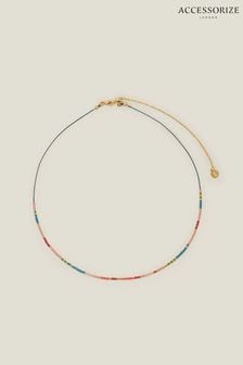 Accessorize 14ct Gold Plated Beaded Necklace (B99051) | €20