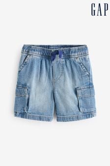 Gap Blue Cotton Cargo Pull On Shorts (6mths-5yrs) (B99142) | €26