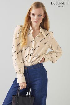 Sonya Monkey Print Viscose-Silk Blend Shirt (B99742) | $685