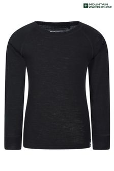 Mountain Warehouse Black Kids Merino Thermal Top (B99747) | €28