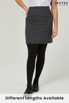 Trutex Grey 16" Back Vent School Skirt (11-14 Yrs) (B99840) | €22.50 - €29
