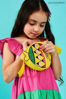 Accessorize Yellow Girls Fish Bag (B99936) | $21