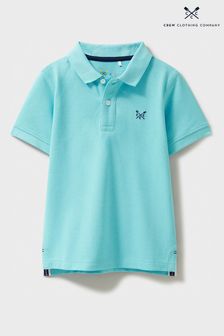 Crew Clothing Company Bright Blue Cotton Classic Polo Shirt (B99993) | kr234 - kr286