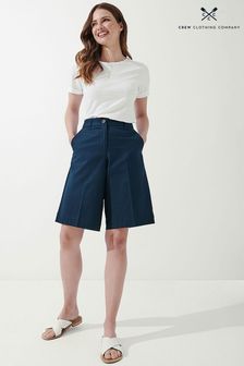 Crew Clothing Company Blue Cotton Relaxed Casual Shorts (C00054) | €58