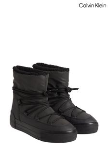 Calvin Klein Black Flatform Snow Boots (C00093) | 63.50 BD