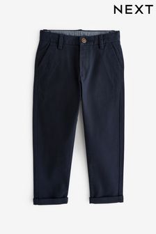 Navy Blue Tapered Loose Fit Stretch Chino Trousers (3-17yrs) (C00255) | KRW23,500 - KRW34,200