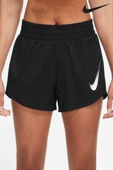 Schwarz - Nike Dri-fit Damen Laufshorts mit Swoosh-Logo und Slipeinsatz (C00344) | 29 €