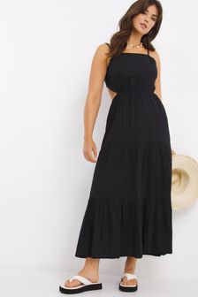Черное пляжное платье макси Figleaves Serengeti (C00461) | €26