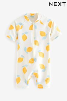 Gelbe Zitrone - Sonnenschutz-Badeanzug (3 Monate bis 7 Jahre) (C00487) | 18 € - 21 €