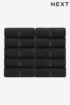 Black Stag 10 Pack Embroidered Stag Socks (C00525) | HK$190