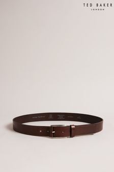 Ted Baker Brown Lined Embossed Leather Belt (C00597) | 270 QAR