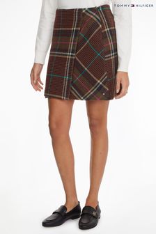 Tommy Hilfiger Green Wool Check Skirt (C00624) | 228 €