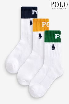 Biele ponožky Polo Ralph Lauren, 3 páry (C00802) | €13