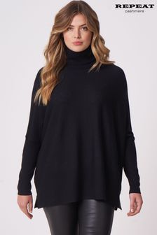 Čierny kašmírový pulóver Repeat (C00981) | €152