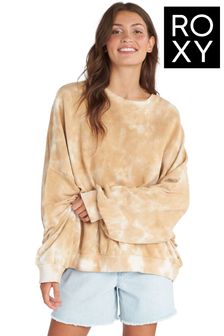 Roxy Womens Oversized Nude Bright Sunshine Sweatshirt (C01351) | $91