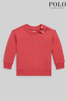 Roșu - Pulover cu logo Polo Ralph Lauren Bebeluși (C02054) | 434 LEI