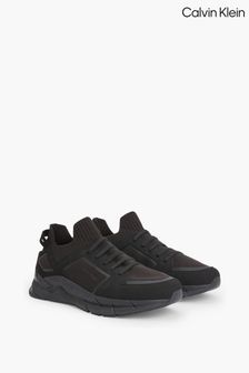 Calvin Klein Low Top Lace Up Black Trainers (C02118) | €197