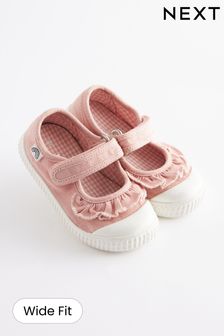 Rosa - Mary-Jane-Schuh mit Rüschen (C02499) | 12 € - 14 €