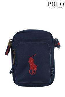 Polo Ralph Lauren Navy Blue Pony Logo Festival Bag