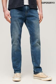 Синий - прямые джинсы зауженного кроя из органического хлопка Superdry (C02775) | €114