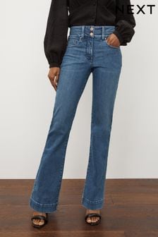 Синий - Моделирующие расклешенные джинсы (C02927) | €48