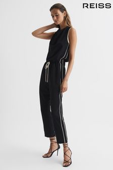 Banana republic side stripe hotsell jumpsuit