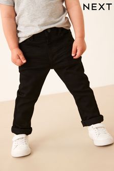Black Denim Super Soft Skinny Fit Jeans With Stretch (3mths-7yrs) (C03035) | AED48 - AED58