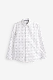 White Paisley Printed Shirt (3-16yrs) (C03058) | €11 - €14