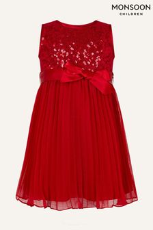 Monsoon Red Baby Keita Dress (C03076) | €51 - €56