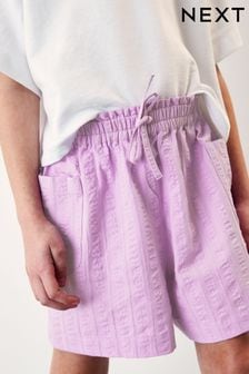 Purple Textured Shorts (3-16yrs) (C03531) | €9 - €12