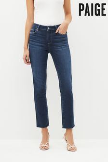 Paige Blue Skinny Raw Hem Jeans (C03628) | €351