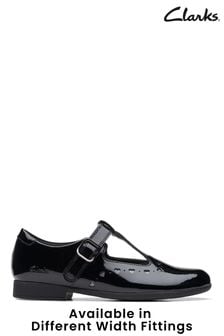 Clarks Black Multi Fit Patent Scala Dress Shoes (C03658) | 70 €
