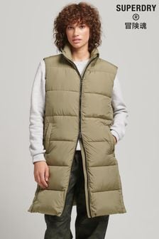 Superdry Green Studios Longline Quilted Gilet (C03901) | €61