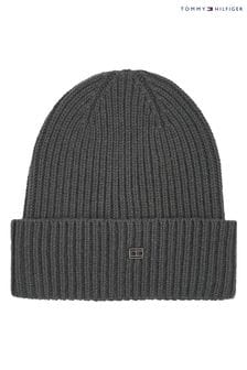 Tommy Hilfiger Blue Elevated Plaque Beanie (C04209) | 98 €
