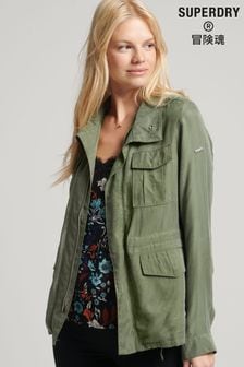 Superdry Green Cupro Womens M65 Jacket (C04292) | €60