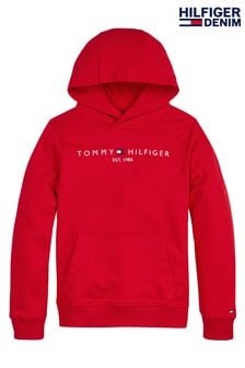 Tommy Hilfiger Sweat à capuche indispensable rouge (C04428) | €46 - €56
