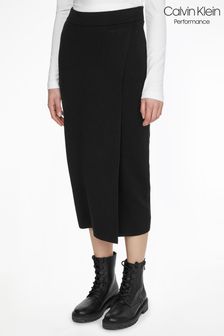 Czarna prążkowana spódnica Calvin Klein (C04465) | 442 zł