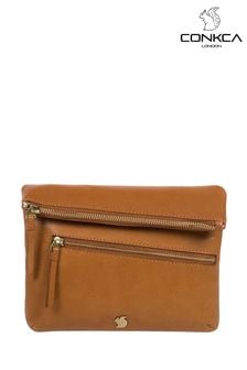 Conkca Flare Leather Clutch Bag (C04735) | kr623