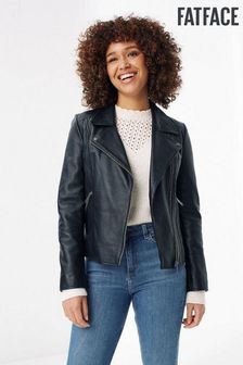 FatFace Leather Bethany Biker Jacket