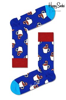 Подарочный набор из 2 пар носков с принтом какао и бежевого цвета Happy Socks (C04779) | €15