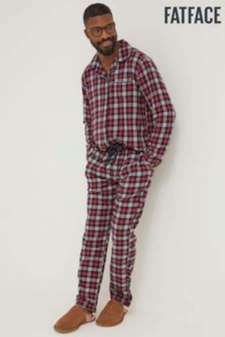 FatFace Red Family Checked Pyjama Bottoms (C04893) | €24