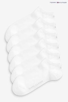 حزمة من 6 جوارب للأحذية الرياضية الخفيفة بيضاء رجالي من Tommy Hilfiger (C04924) | 146 ر.ق