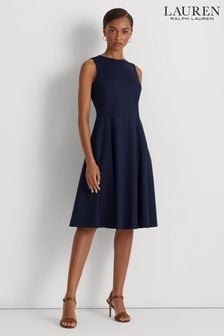 Lauren Ralph Lauren Navy Blue Charley Sleeveless Dress (C04964) | 564 zł