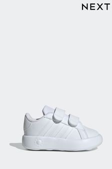 adidas White Kids Grand Court 2.0 Shoes (C05339) | OMR12